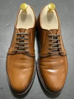 【定価41800円】98348 COGNAC UK6.5純正シューツリー付　美品のサムネイル