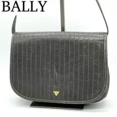 BALLY オールレザー ショルダーバッグ 斜めがけ レザー サコッシュ グレーのサムネイル