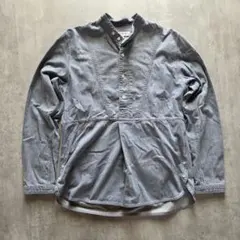 nonnative プルオーバー バンドカラー シャンブレーシャツ