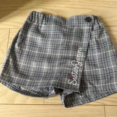 シスタージェニィ スカッツ　150 ショートパンツ スカート チェック グレイ