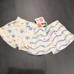 ベビー　ハーフパンツ　半ズボン　 ショートパンツ 2枚組 新品　80