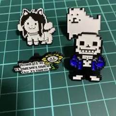 アンダーテール　うざいイヌ　テミー　フラウィー　サンズ　ピンバッジ　ピンズ