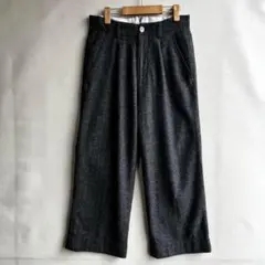 リベット&ブルー メンズ　ヘリンボーン　ワイド　ウールパンツ　XS 太い