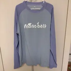 mont-bell 長袖カットソー 150 水色 紫