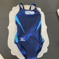 セントラル　Mizuno 水着 ネイビー/ブルー ストラップ付き