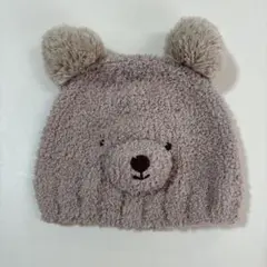 petit main クマ耳付きニット帽 46