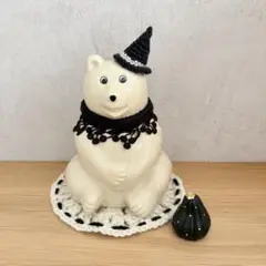 しろくま貯金箱　スヌード　三角帽子　2点セット　ハロウィン