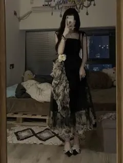 大人気❤️ロングドレス　華やかパーティーシーンに最適