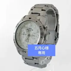 TECHNOSテクノス TAM-643 ラウンドシルバー QZクロノ 稼働品のサムネイル