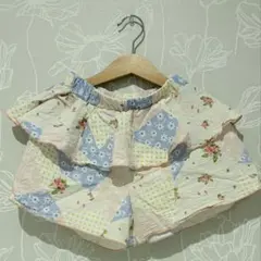 KARI しまむら キッズ パッチワーク柄 フリルショートパンツ 120サイズ