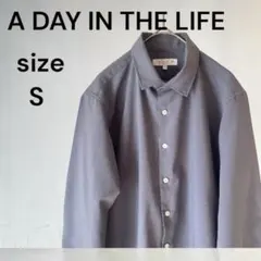 アデイインザライフ 七分袖 オーバーサイズシャツ メンズ Sサイズ a