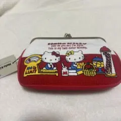 ハローキティ　畳刺繍ペンポーチ　がま口
