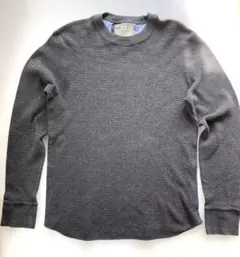 GAP 起毛っぽいワッフルのロンT 裾切りっぱなし風　サイズM