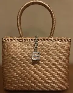ヴィンテージ LANCEL カゴバッグ チェーン付きマグネットのサムネイル