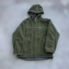 00s PIKOピコ 刺繍タグパーカーY2K平成tech系 オリーブグリーン