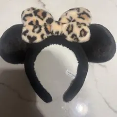 ディズニー　ミニー　カチューシャ　ヒョウ柄　レオパード