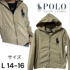 ポロラルフローレン　パーカー　マウンテンパーカー　シャツ　ビッグポニー　L