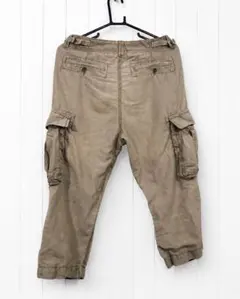 GAP メンズ カーゴパンツ 81 ダークオリーブ クロップドのサムネイル