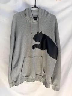 PUMA グレー パーカー XL 猫シルエットのサムネイル
