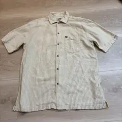 【Piko】00s ピコ　半袖シャツ ベージュ 総柄 Lサイズのサムネイル