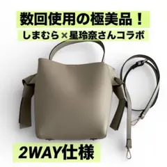 星玲奈プロデュース　2WAY ベージュ ショルダーバッグ　ハンドバッグ　しまむら