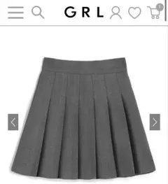 インパン裏地付きプリーツミニスカート[at2229] グレー Lサイズ GRL