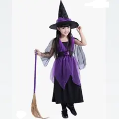◯20%OFF❣️ハロウィン コスチューム 女の子 コスプレ 魔女3点 衣装