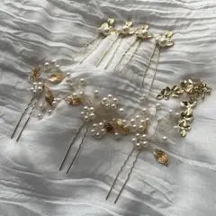 ヘアピンセット 7本　イヤリングのセット