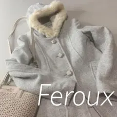 B1088【美品】Feroux ウールコート