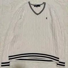 希少 90s チルデンニット ポロラルフローレン ヴィンテージ Vネック Y2K