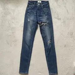 GYDA ジェイダ　デニム　ジーンズ　スキニーデニム　ダメージデニム