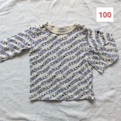 ダブルビー ロンT 100 長袖Tシャツ ミキハウス 総柄 男の子