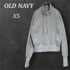 オールドネイビー トレーナーハーフジップ長袖 M〜L相当グレーポリエステル