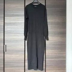 SLY ブラックロングニットワンピース