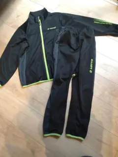 Lotto ジャージセット 黒/緑　140cm　150cm　バラ売り可