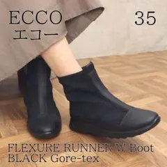 【ECCO】GORE-TEX FLEXURE RUNNER W ブーツ黒35のサムネイル