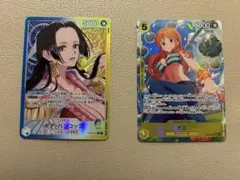 ア*降様 ワンピースカード　ハンコックリーダーパラレル　ナミSRパラレル