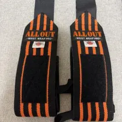 ALL OUT WRIST WRAP PRO リストストラップブラック/オレンジのサムネイル