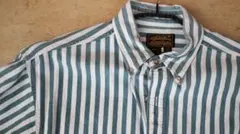 エディバウアー　ストライプシャツ　アメリカ製