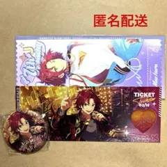 あんスタ 中国 心悦ホロチケ 閃耀缶バッジ  カーニバルチケット 衣更真緒