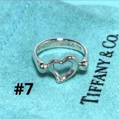 【美品】8号Tiffanyティファニー ハートリボン コンビリング925/750 極美品✨ ティファニー リング コンビ ハート リボン 925 750 #11