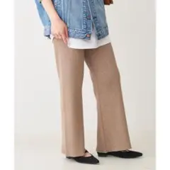 Spick&Span ラメニットパンツ リラックス