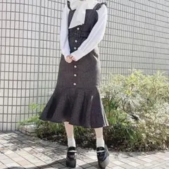 evelyn フリルマーメイドワンピース