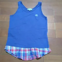 KUMIKYOKU PURETE 紫 ノースリーブタンクトップ TL