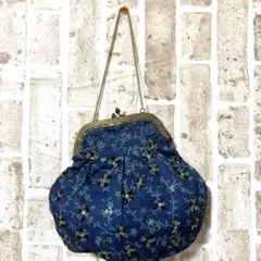 Azul ビーズ刺繍 がま口 ハンドバッグ