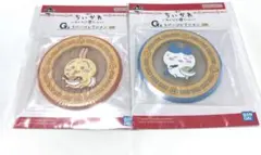 ちいかわ1番くじ　G賞　ウサギハチワレコースター2枚セット