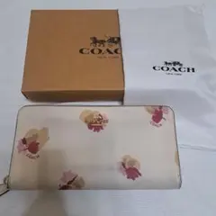 COACH フラワーパターン 長財布