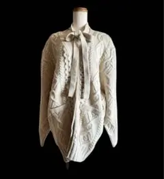 【タグ付き未使用】 ミーアンドミークチュール ロングカーディガン　フリーサイズ