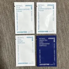 イニスフリー　美容液・クリーム　サンプル4点
