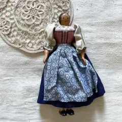 おすわり可 アンティーク ペグドール ウッデンドール - メルカリ